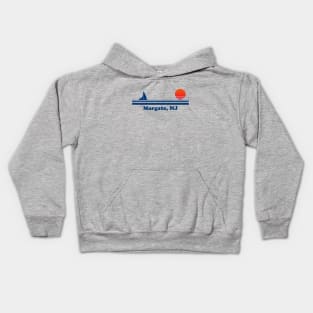 Margate, NJ - Sailboat Sunrise Kids Hoodie